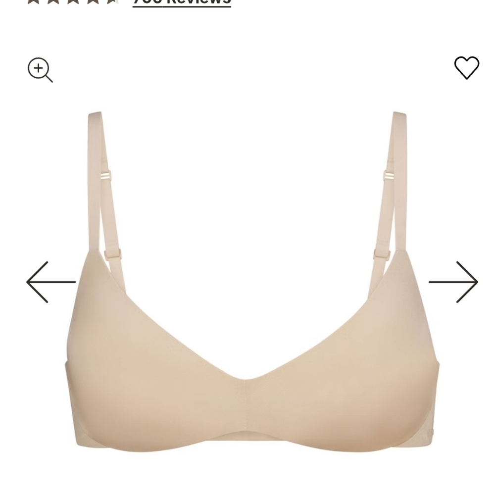 Wireless Form Push-up Plunge Bra | Sand | 34B